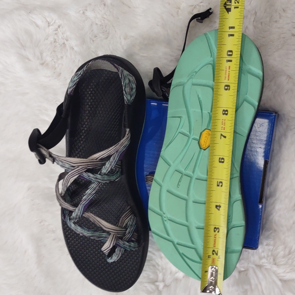 Chaco , Size W10,Black and Gray Strappy Sandals - Picture 16 of 16